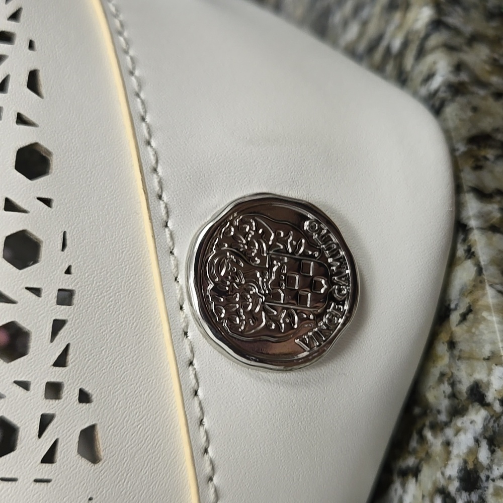 Vince Camuto Elegant White Perforated Women's Bag - Picture 3 of 15